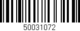 Código de barras (EAN, GTIN, SKU, ISBN): '50031072'