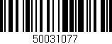 Código de barras (EAN, GTIN, SKU, ISBN): '50031077'