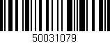 Código de barras (EAN, GTIN, SKU, ISBN): '50031079'