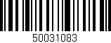 Código de barras (EAN, GTIN, SKU, ISBN): '50031083'