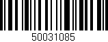 Código de barras (EAN, GTIN, SKU, ISBN): '50031085'