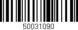 Código de barras (EAN, GTIN, SKU, ISBN): '50031090'