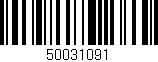 Código de barras (EAN, GTIN, SKU, ISBN): '50031091'