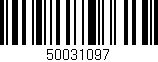 Código de barras (EAN, GTIN, SKU, ISBN): '50031097'