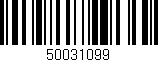 Código de barras (EAN, GTIN, SKU, ISBN): '50031099'
