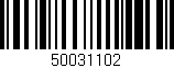 Código de barras (EAN, GTIN, SKU, ISBN): '50031102'