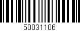 Código de barras (EAN, GTIN, SKU, ISBN): '50031106'