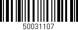 Código de barras (EAN, GTIN, SKU, ISBN): '50031107'