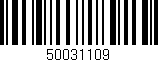 Código de barras (EAN, GTIN, SKU, ISBN): '50031109'