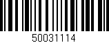 Código de barras (EAN, GTIN, SKU, ISBN): '50031114'