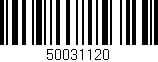 Código de barras (EAN, GTIN, SKU, ISBN): '50031120'
