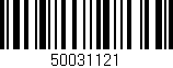 Código de barras (EAN, GTIN, SKU, ISBN): '50031121'