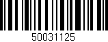 Código de barras (EAN, GTIN, SKU, ISBN): '50031125'