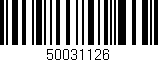 Código de barras (EAN, GTIN, SKU, ISBN): '50031126'