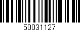 Código de barras (EAN, GTIN, SKU, ISBN): '50031127'