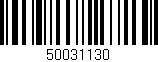 Código de barras (EAN, GTIN, SKU, ISBN): '50031130'