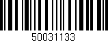 Código de barras (EAN, GTIN, SKU, ISBN): '50031133'