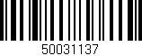 Código de barras (EAN, GTIN, SKU, ISBN): '50031137'