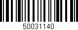 Código de barras (EAN, GTIN, SKU, ISBN): '50031140'
