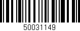 Código de barras (EAN, GTIN, SKU, ISBN): '50031149'