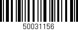 Código de barras (EAN, GTIN, SKU, ISBN): '50031156'