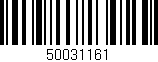 Código de barras (EAN, GTIN, SKU, ISBN): '50031161'