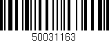 Código de barras (EAN, GTIN, SKU, ISBN): '50031163'