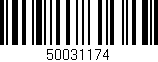 Código de barras (EAN, GTIN, SKU, ISBN): '50031174'