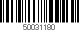 Código de barras (EAN, GTIN, SKU, ISBN): '50031180'