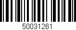 Código de barras (EAN, GTIN, SKU, ISBN): '50031261'
