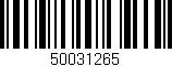 Código de barras (EAN, GTIN, SKU, ISBN): '50031265'
