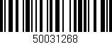 Código de barras (EAN, GTIN, SKU, ISBN): '50031268'