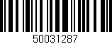 Código de barras (EAN, GTIN, SKU, ISBN): '50031287'
