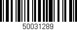 Código de barras (EAN, GTIN, SKU, ISBN): '50031289'