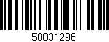 Código de barras (EAN, GTIN, SKU, ISBN): '50031296'