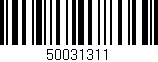 Código de barras (EAN, GTIN, SKU, ISBN): '50031311'