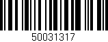 Código de barras (EAN, GTIN, SKU, ISBN): '50031317'