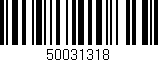 Código de barras (EAN, GTIN, SKU, ISBN): '50031318'