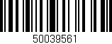 Código de barras (EAN, GTIN, SKU, ISBN): '50039561'