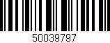 Código de barras (EAN, GTIN, SKU, ISBN): '50039797'