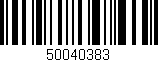Código de barras (EAN, GTIN, SKU, ISBN): '50040383'