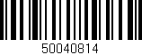 Código de barras (EAN, GTIN, SKU, ISBN): '50040814'
