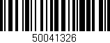 Código de barras (EAN, GTIN, SKU, ISBN): '50041326'