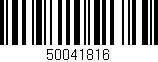Código de barras (EAN, GTIN, SKU, ISBN): '50041816'