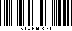 Código de barras (EAN, GTIN, SKU, ISBN): '5004363476859'
