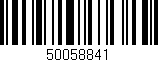 Código de barras (EAN, GTIN, SKU, ISBN): '50058841'