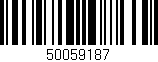 Código de barras (EAN, GTIN, SKU, ISBN): '50059187'