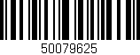 Código de barras (EAN, GTIN, SKU, ISBN): '50079625'