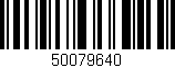 Código de barras (EAN, GTIN, SKU, ISBN): '50079640'