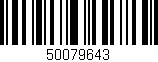 Código de barras (EAN, GTIN, SKU, ISBN): '50079643'